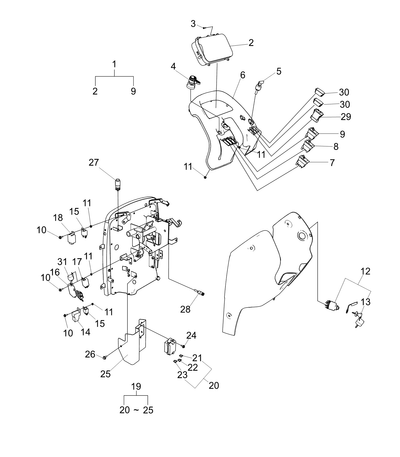 Switch Assembly PTO Selector