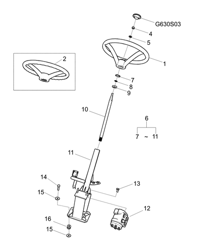 Wheel Steering Trg630