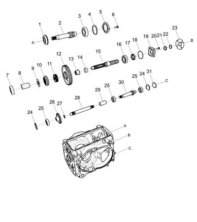 Shaft Mid PTO