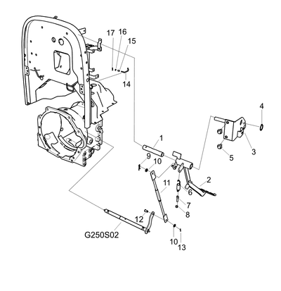 Stopper Clutch Pedal Trg260