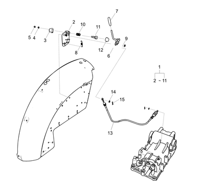 Stopper O/lift Lever