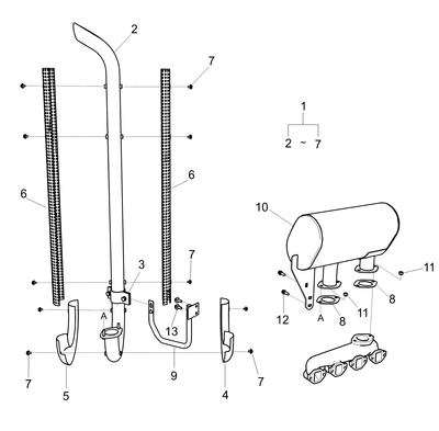 Support Tail Pipe