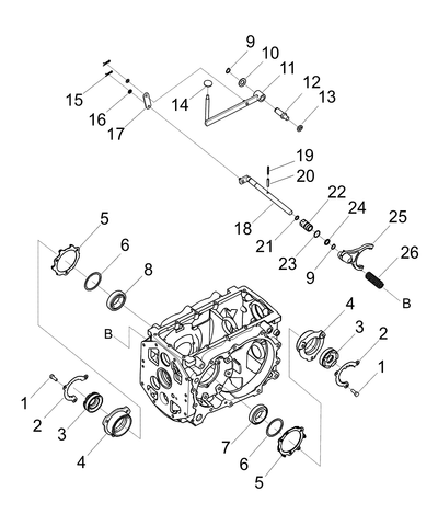 Shaft Diff Lock Trg320