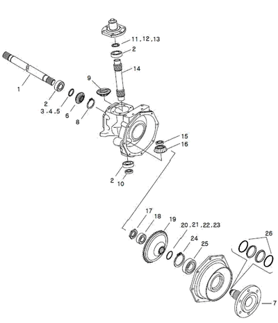Shaft Front Axle Trg400
