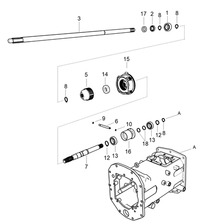 Shaft Main PTO