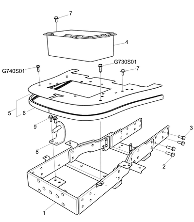 Plate Assy Battery Trg210