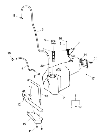 Tank Assembly Fuel T4