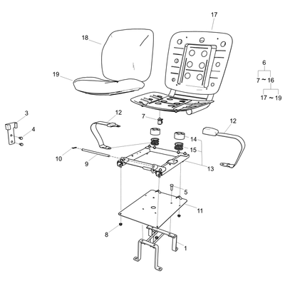 Seat Nh Frame Wc