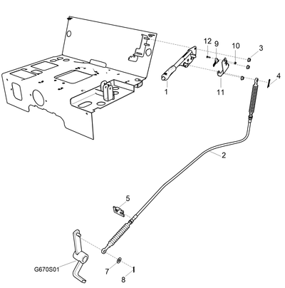 Wire P Brake HST