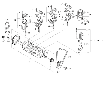 Piston Kit Ism Perkins