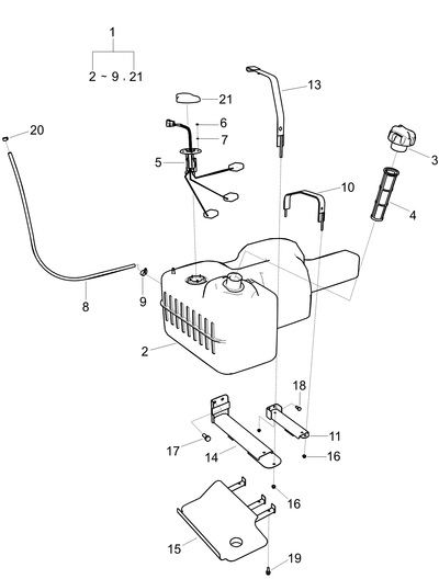 Tank Assy Fuel L4c25 80l G040