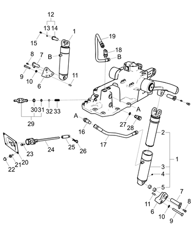 Pin Ext Cylinder Upper Trg826