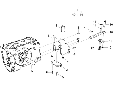 Support Hinge Drawbar