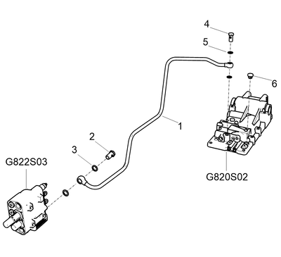 Pipe Rear/pressure Left/valve No.auxiliary/ca