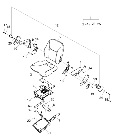 Sub Assembly Cushion Fab