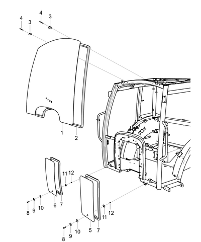 Weather Strip Front Upper Arch