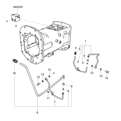 Pipe Front PTO Drive Gv TRG823