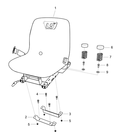 Seat Assembly Grm Bk