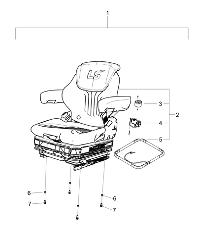 Seat Assembly Grammer 10 Fab
