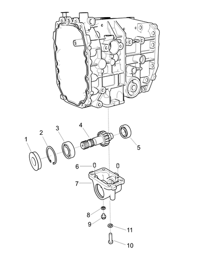 Shaft M/pto W/gear
