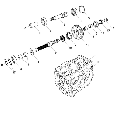 Shaft PTO Drv W/gear