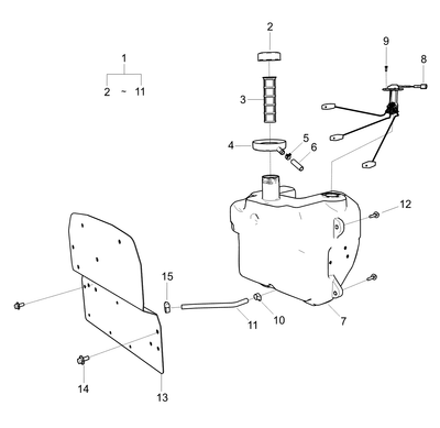 Strainer Fuel Tank D36 Trg040