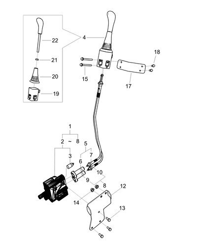 Rod Joystick Lever Xg