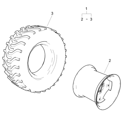 Whl Tire Assembly 12 Ind Right