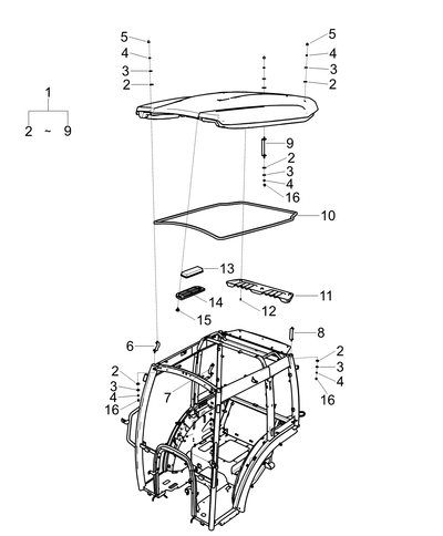 Roof Assy Mt3x Trg867