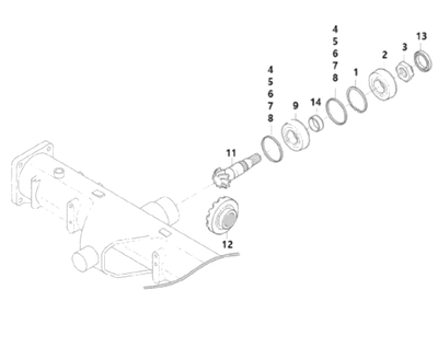 10 Shaft Bevel Pinion