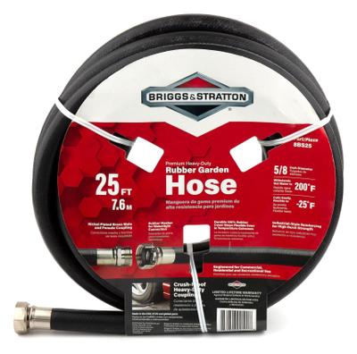 8BS25 Heavy-Duty Rubber Garden Hose (25ft)