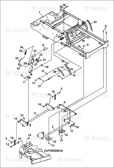 Weldment-Deck Lift Handle