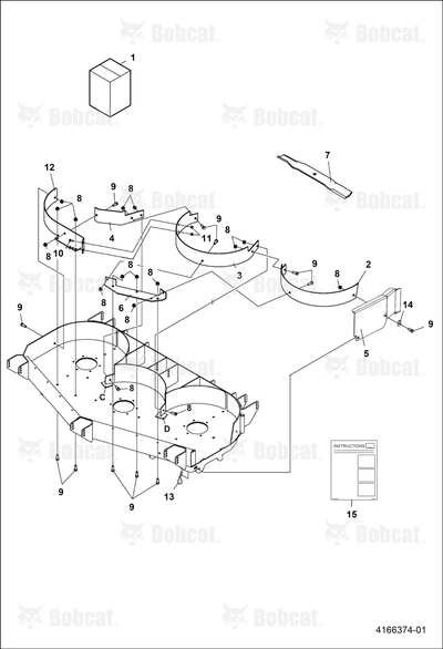 Plate-Eco 52IN Weldment, Mulch