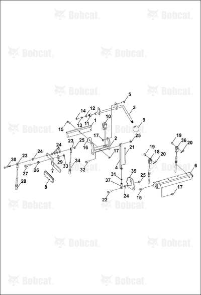 Weldment-Lever, Park Brake
