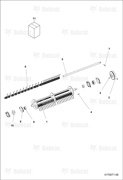 Weldment-Shaft Spring Tine