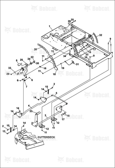 Weldment-Deck Lift Handle