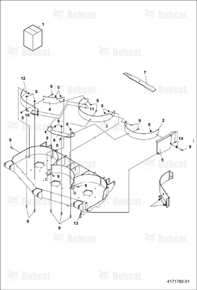 Weldment-48IN Mulch Plate
