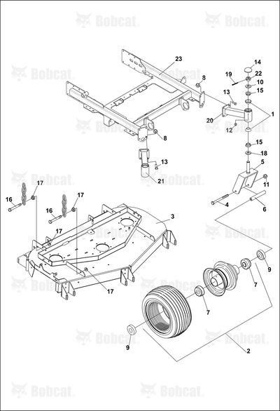 Wheel-Assembly, No Flat Caster
