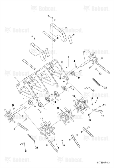 Weldment-Tine Bank, Left