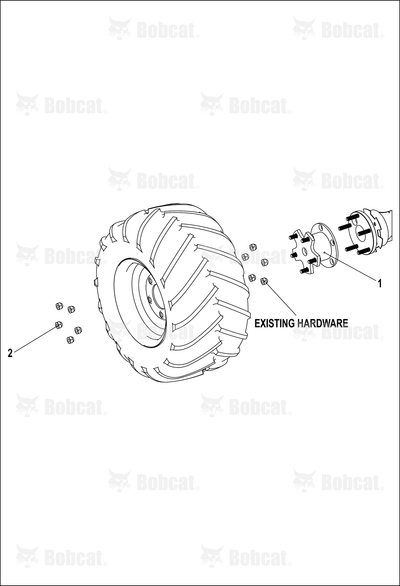Weldment-3IN Wheel Ext