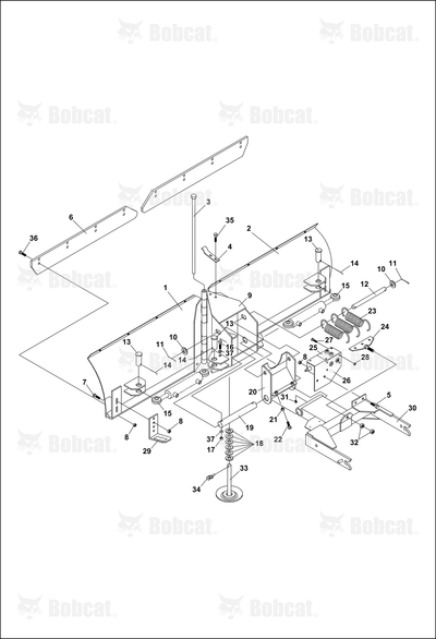 Weldment-Main Frame, V-Blade