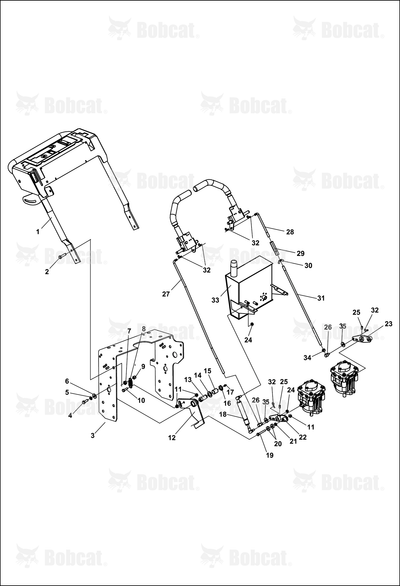 Weldment-Right Hand Pump Control
