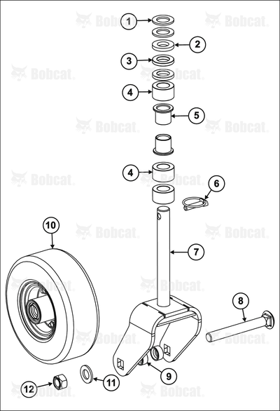 S-Wldmnt,Wheel Yoke Eflw 9"