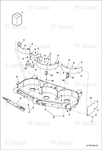 Weldment-Mulch/Eco Plt, 52IN Dp