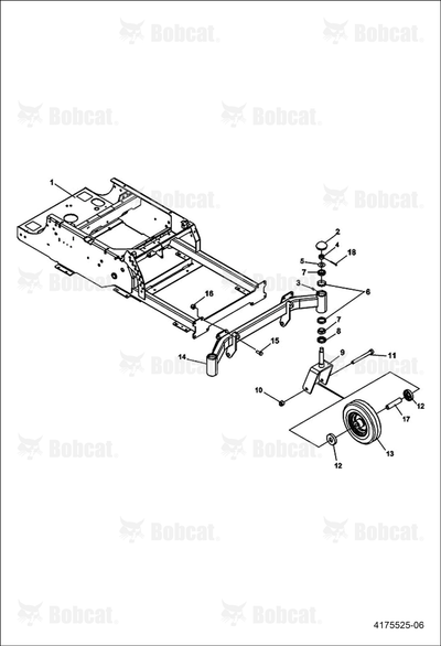 Weldment-Yoke, Caster