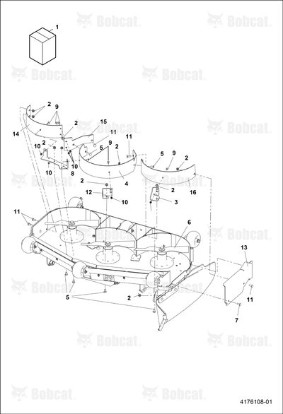Weldment-Mulch Plate,48IN Dp