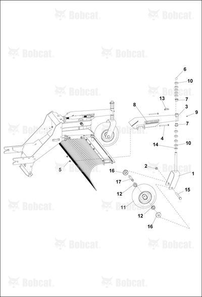 Weldment-Yoke Caster