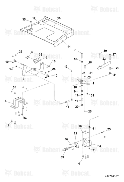 S-Weldment-F/R Foot Pedal