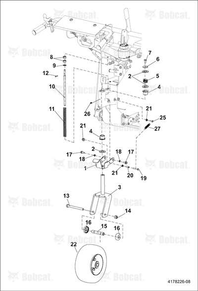 Weldment-Yoke Caster