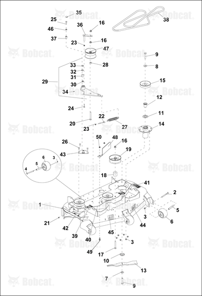 Weldment-Idler Belt Guide